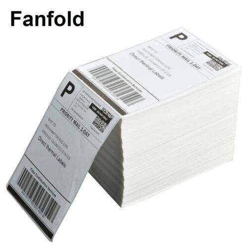 4″x6″ Direct Thermal Shipping Labels Fanfold/ Roll Perforated For Rollo & Zebra