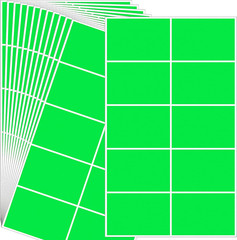 240 Colored Rectangular Labels 3X2 Inch – 8 Color Coding Stickers