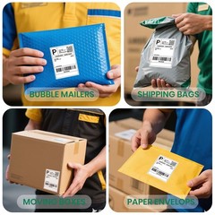 4×6 Direct Thermal Labels Fan-Fold 500Labels Top-Coated, BPA/BPS , Waterproof…