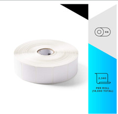 6 ROLLS – Zebra 1.25 x 1 in Direct Thermal Z-Perform 2000D Labels 10031633SP