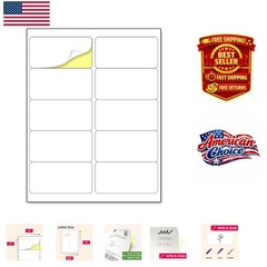 2″ x 4″ White Sticker Labels – 300 Self-Adhesive for All Surfaces