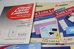 Huge Lot of Avery , Z international, Simon, Assorted Laser, Mailing, Labels