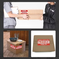 Fragile Stickers 1 Roll 250 Fragile Label Sticker Handle With Care Mailing