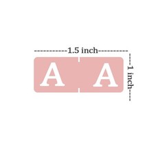 Alphabet A to Z 26 Letters Index File Folder Labels, 1.5×1 Inch Multicolor Ta…