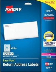 Versatile Printable Mailing Labels – 800 White Labels with Permanent Adhesive