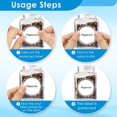 Clear Seal Sticker Labels 2 Inch round Circle Wafer Stickers/Labels 2 Inch Round