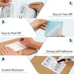 1000 Fanfold 4″ x 6″ Direct Thermal Labels Shipping Labels with Perforated Li…