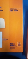 Staples White Shipping Labels 5168 100 400 Labels 3 1/2 x 4 inch