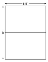 400 Premium 8.5″ X 5.5″ Half Sheet Self Adhesive Shipping Labels -PLS Brand-
