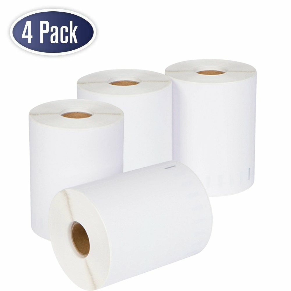 4 Rolls 220 Thermal Shipping Labels 4×6 Compatible DYMO 4XL LabelWriter 1744907