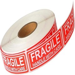 1 Roll 120Pcs FRAGILE HANDLE WITH CARE Stickers Labels Mailing Shipping