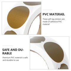 3 Rolls Golden Stickers for Envelopes Seal Package Label Gift Gifts
