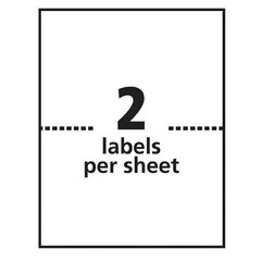 8.5″ X 5.5″ Rounded Corner Half Sheet Self Adhesive 200 Packing Shipping Labels