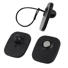 250 Pcs 8.2Mhz RF Clothing Security Tags EAS Mini Square Tag with Pins