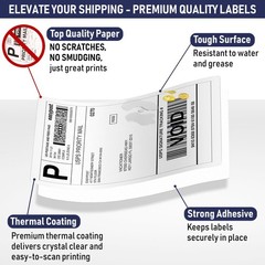 Dasher Products Thermal Shipping Labels Compatible with Dymo LabelWriter 4XL …