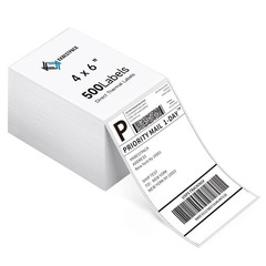 Fan Fold 4×6 Direct Thermal Shipping Labels (500 Labels)