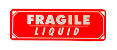 1″x3″ Fragile / Liquid Labels Shipping Mailing Adhesive Stickers 500 PCS