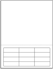 8-1/2 x 11″ New Integrated Label Form, 12 Labels, 2-1/2 x 3/4″ each – 1500 Forms