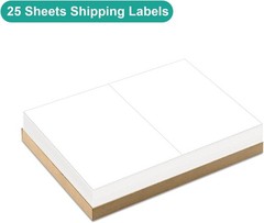 Effortless Peel & Stick 100 Shipping Labels – Ideal for Laser & Inkjet