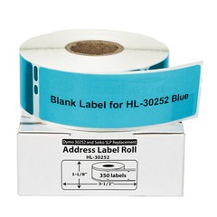 DYMO LW 30252 Address Labels -100 Rolls – 25 each BLUE LAVENDER ORANGE PINK