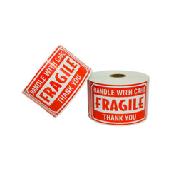 3″x5″ Fragile Shipping Labels Stickers 4 Rolls of 500 Each