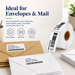 5Roll 30336 Large Return Address Labels 1×2 1/8 Inch for DYMO LabelWriter 450