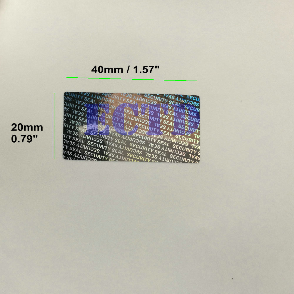 500PC x Laser Security Seal Tamper Proof Warranty Label Void Stickers 1.57*0.79″