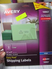 Easy Peel Shipping Return Address Labels Clear Inkjet Pop Up Edge Avery W