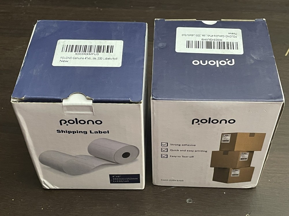 4×6 Direct Thermal Shipping Address Printing Labels 500/Roll Zebra/Rollo/Polono