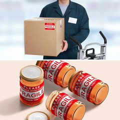 3” X 2” Fragile Stickers for Shipping and Moving, 500 Pcs Handle with Care