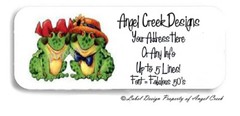 Cute Mr and Mrs Frog in Hat Froggy Toads Personalized Return Address Labels