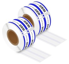 2Rolls 9/16″x3 7/16″ Blue Stripe 2-Up File Folder Labels 30275 For DYMO LW 300