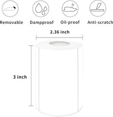 2×3 Inch White Removable Thermal Labels,Waterproof Thermal Label,300 Sheets p…
