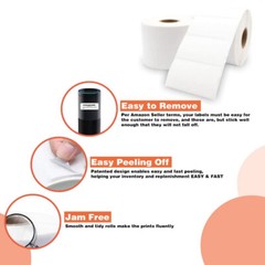 2.25 x1.25 Direct Thermal Barcode Labels Zebra LP2824 TLP2824 LP2844 1000/Roll
