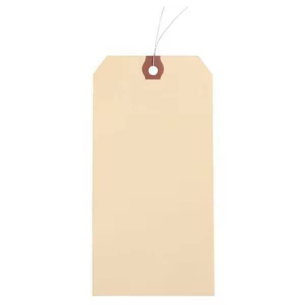 Manufacturer Varies 1-7/8″ x 3-3/4″ Manila Paper Wire Tag, Pk1000 1GYN7