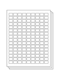 Matte White Adhesive Labels – 1440 Total, 3/4 x 1/2 Inch for Custom Printing