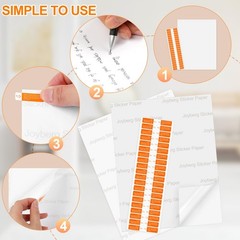 Printable Sticker Paper for Inkjet Printer, 40 Sheets 8.5″x11” Matte Sticker…