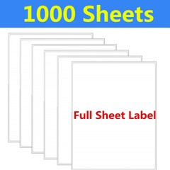 1000 8.5×11 Full Sheet Shipping Mailing Address Label Self Adhesive Laser InkJet
