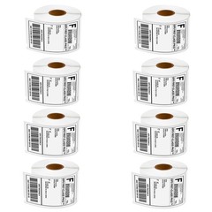 8 Rolls Shipping Labels in Mini-Carton 30256 For DYMO LabelWriters LW 400 450