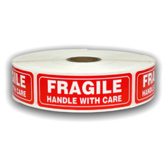 1000 Labels – 1×3 Fragile Handle with Care Label Shipping Adhesive Stickers
