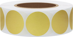 Hybsk 1000Pcs Gold Coin Stickers Circle Dot Labels for Envelope Seals 1 Inch rou