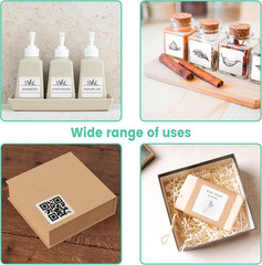 1200 Printable Matte Square Sticker Labels, 2″ X 2″ – 12 Labels/Sheet, 100 Sheet
