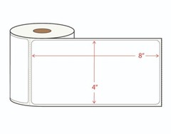 4 Rolls 4×8 Direct Thermal Shipping Labels – 200 per roll – 800 labels