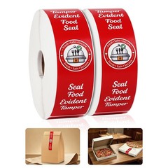 1000 Tamper Proof Stickers 1.5×6″ – Food Seal Security Labels for Takeout & Drin