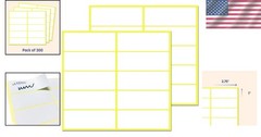300 Blank Writing Labels – Easy Peel Self-Adhesive Stickers for All Surfaces