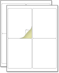 40 Sheets, 4″ x 5″ – Large Printable Shipping Labels, for Laser/Inkjet Printers