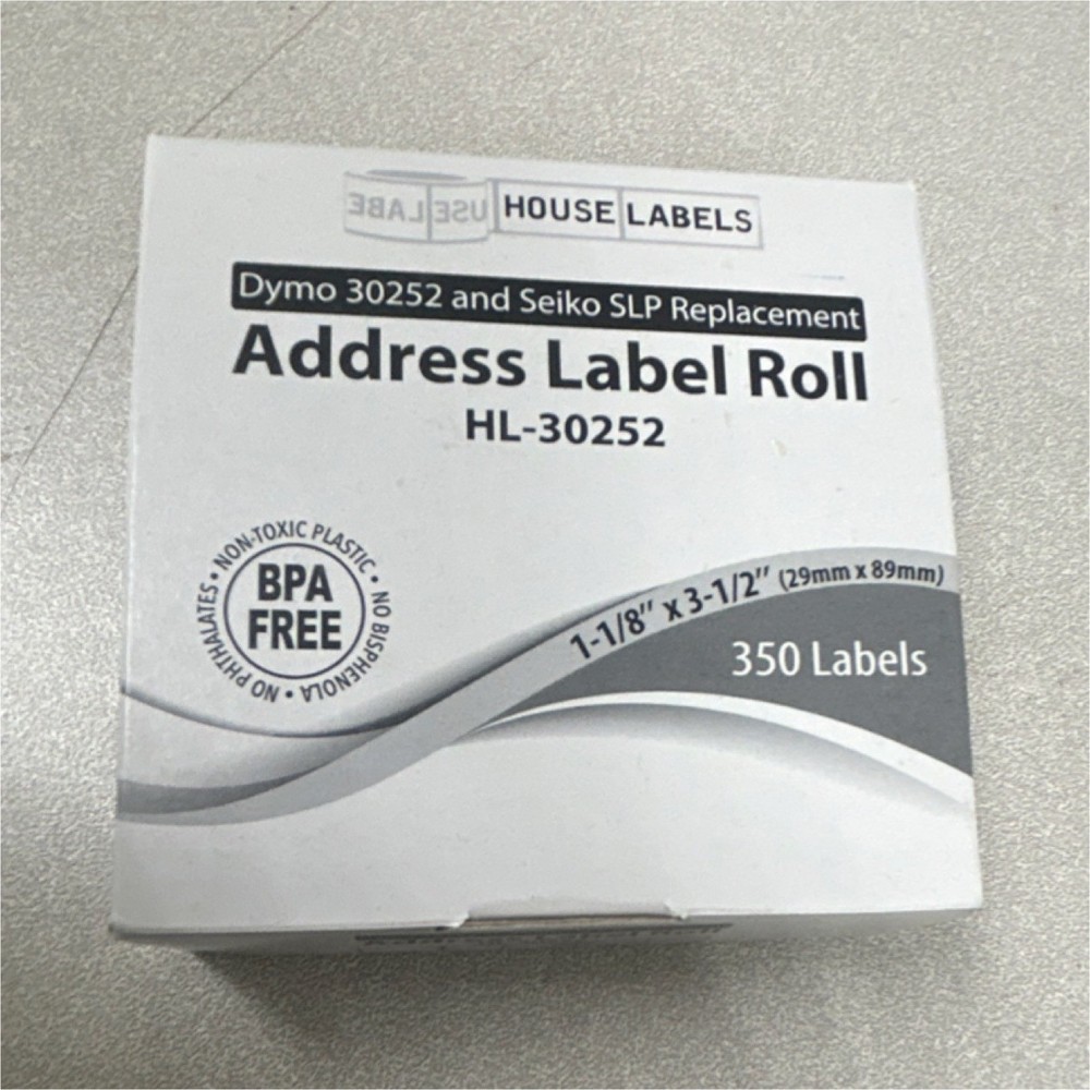 House Labels HL-30252 Address Label Roll, Model HL-30252 (MPN HL-30252)