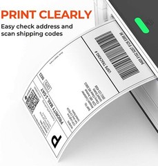 500-8000pc 4″x6″ Fanfold Direct Thermal Shipping Labels for Zebra Rollo NEX Sato