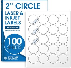2000 Customizable 2-Inch Round Labels – Perfect for Pricing & Personalization