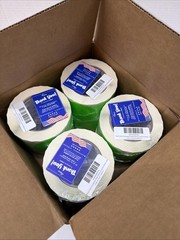 Perco Fluorescent Green 3-Inch Round Circle Dot Sticker Labels Easy Peel 8 Pack